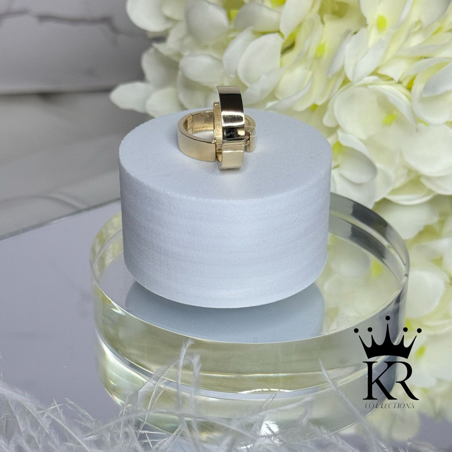14K Solid Gold Hoop Earrings