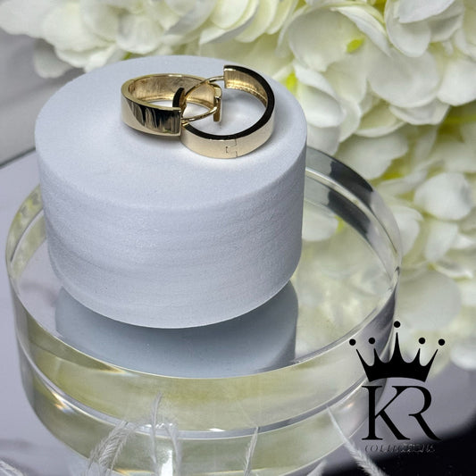 14K Solid Gold Hoop Earrings