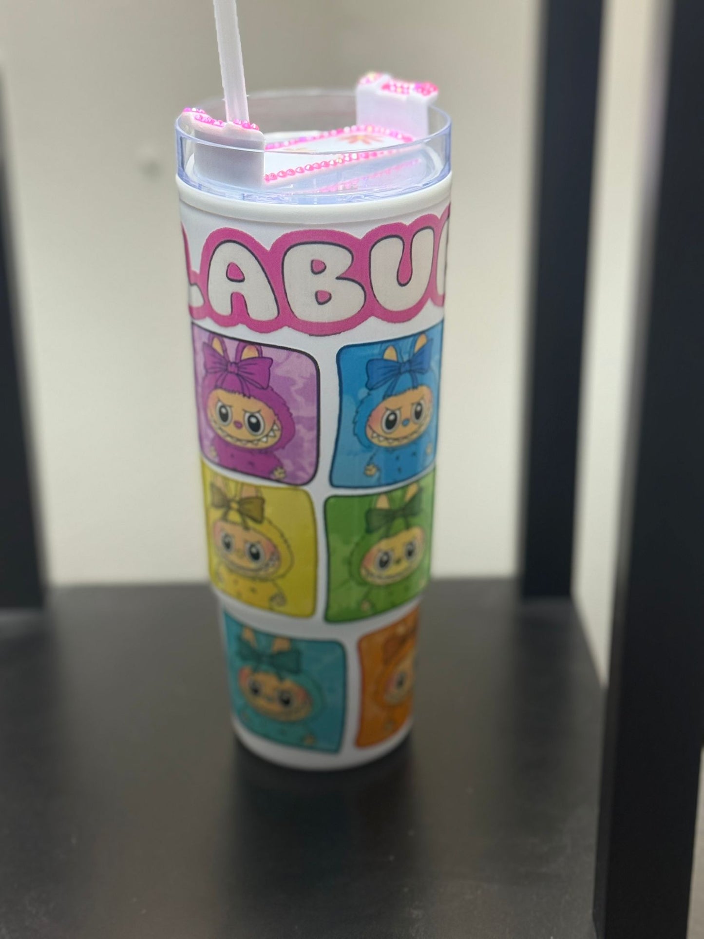 30 Oz Labubu Plastic Tumbler – Cute & Colorful
