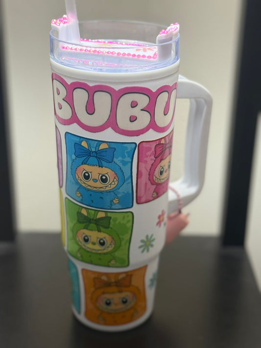 30 Oz Labubu Plastic Tumbler – Cute & Colorful