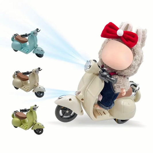 Mini Retro Scooter for Labubu Dolls