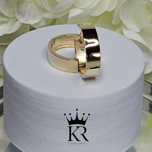 14K Solid Gold Hoop Earrings