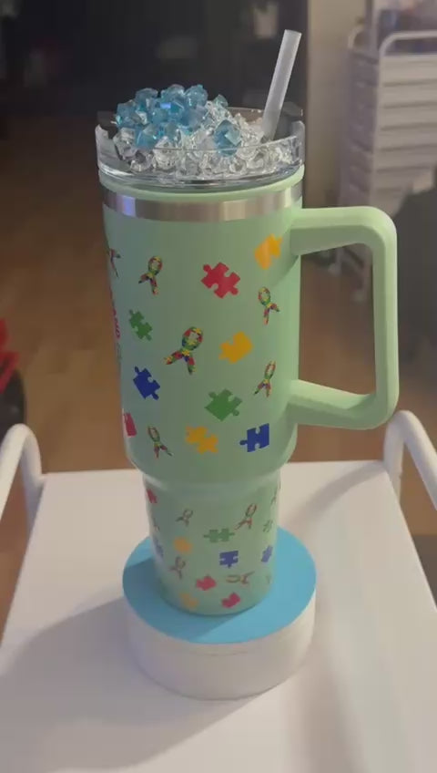 40 Oz Autism Awareness Tumbler
